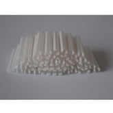 Ribbon Mass Fiber optic Splice Fusion Protection sleeves Clear, Dual ceramic D-shape strength,  100pcs